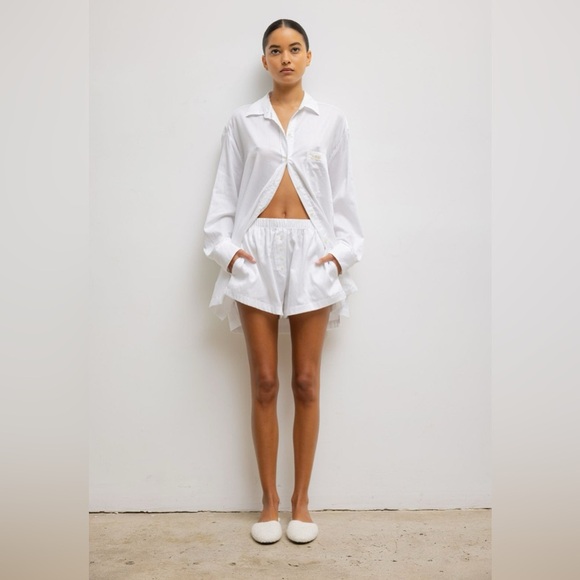 Leset x Dr Loretta Button Down SPF Oversized White Shirt One Size - Picture 5 of 14